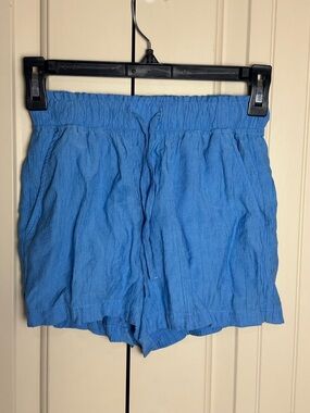 Primark Cares Blue Lightweight Drawstring Shorts Women’s Size 0